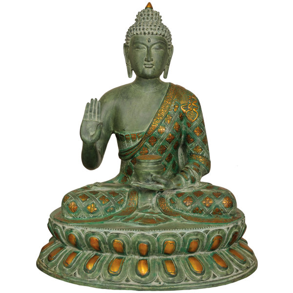 Exotic India Large Size Buddha In Abhaya Mudra Wayfair